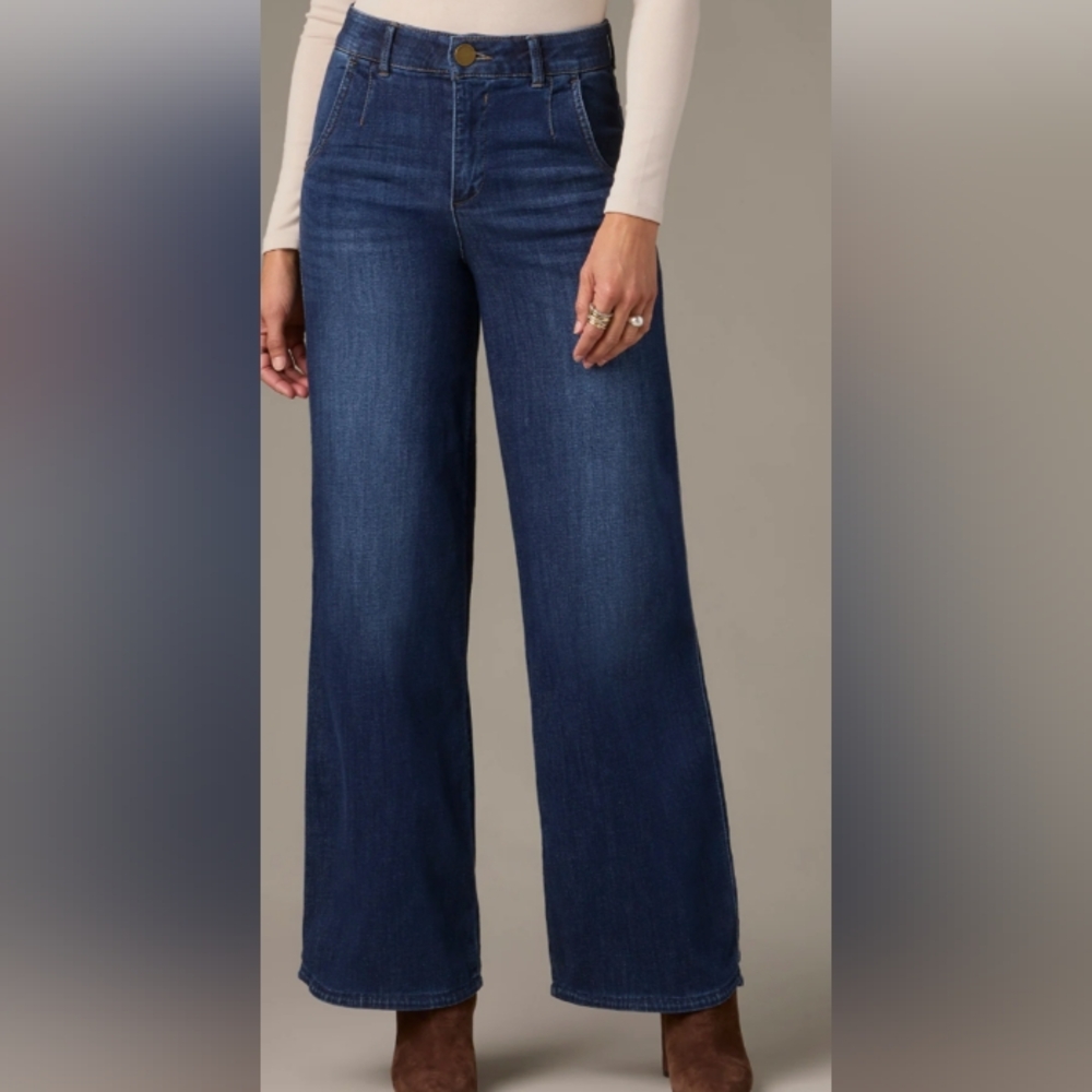 Wit & Wisdom Whitney High Waist Wide Leg Jeans